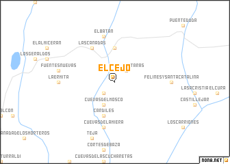 map of El Cejo