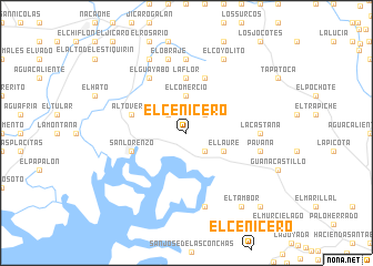 map of El Cenicero