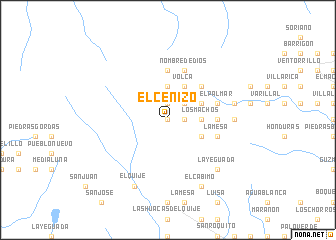 map of El Cenizo