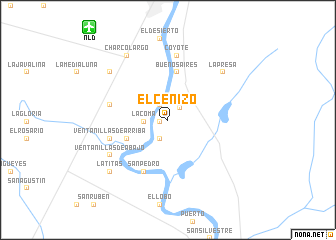 map of El Cenizo