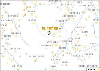 map of El Censo