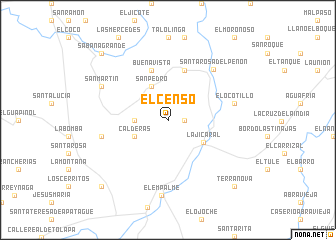 map of El Censo