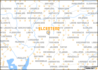 map of El Centeno
