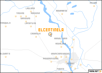 map of El Centinela