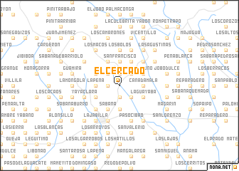 map of El Cercado