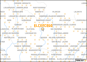 map of El Cercado