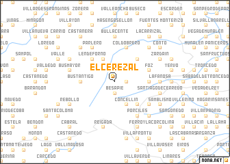 map of El Cerezal