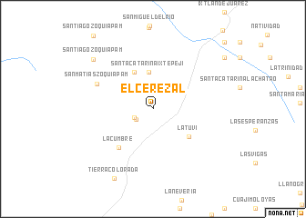 map of El Cerezal