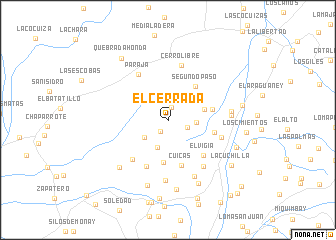 map of El Cerrada