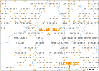 map of El Cerrazo