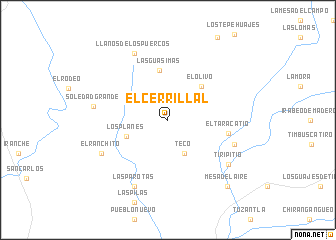 map of El Cerrillal