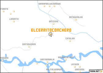 map of El Cerrito Conchero