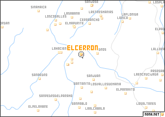 map of El Cerrón