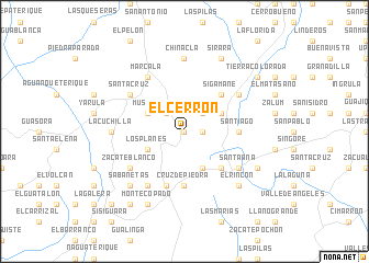 map of El Cerrón