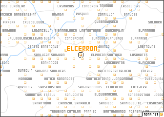 map of El Cerrón