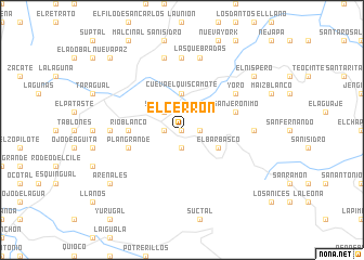 map of El Cerrón