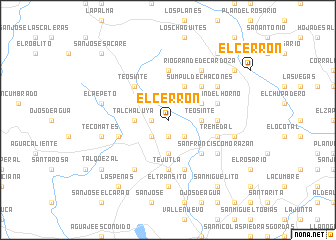 map of El Cerrón