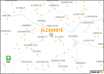 map of El Cerrote