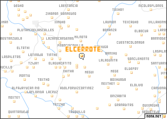 map of El Cerrote