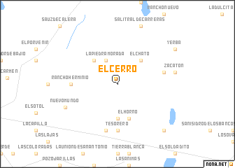 map of El Cerro