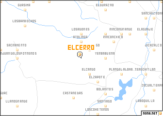 map of El Cerro