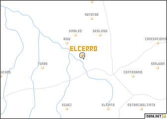 map of El Cerro