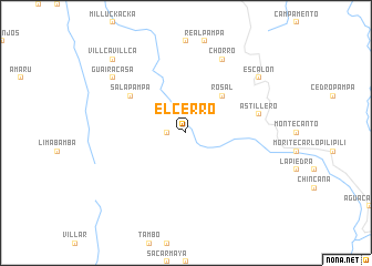 map of El Cerro