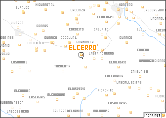 map of El Cerro