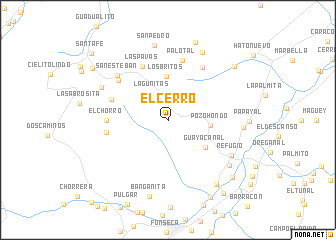 map of El Cerro