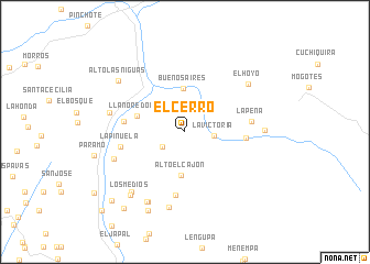 map of El Cerro