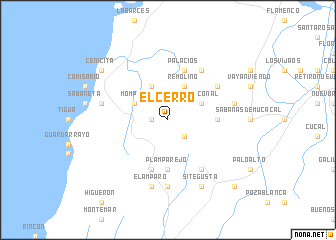 map of El Cerro