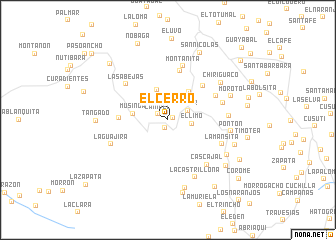 map of El Cerro