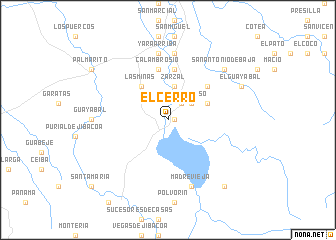 map of El Cerro