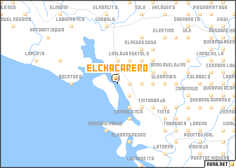 map of El Chacarero