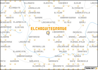 map of El Chagüite Grande