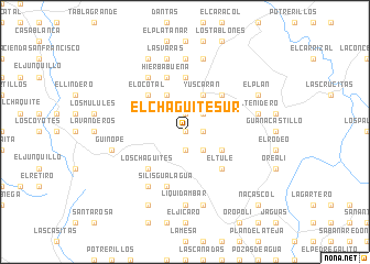 map of El Chagüite Sur