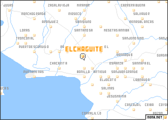 map of El Chagüite