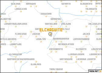 map of El Chagüite