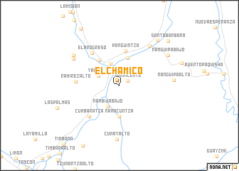 map of El Chamico