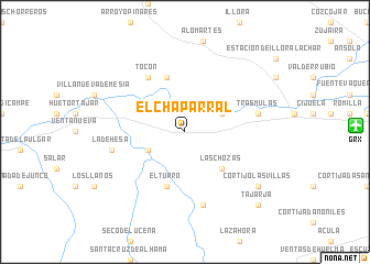 map of El Chaparral