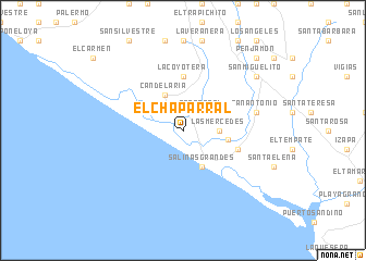map of El Chaparral