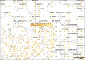 map of El Chaparral