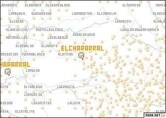 map of El Chaparral