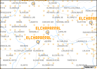 map of El Chaparral