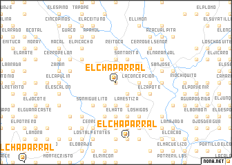 map of El Chaparral