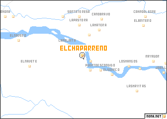 map of El Chaparreño