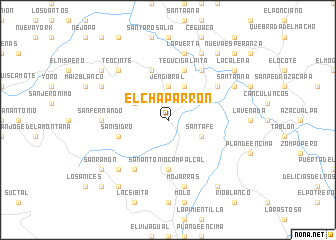 map of El Chaparrón