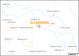 map of El Chaparro
