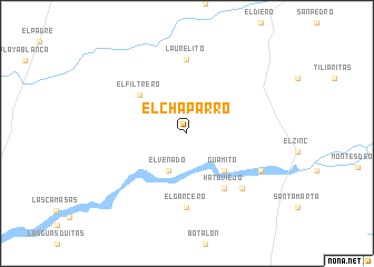 map of El Chaparro