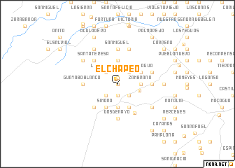 map of El Chapeo